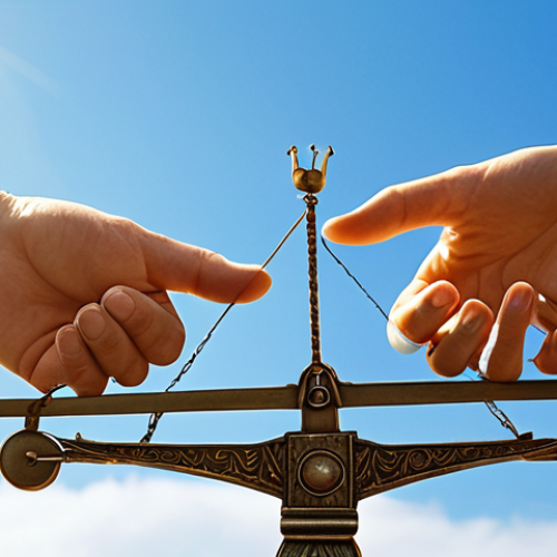 Balancing Act**

Prompt: *A visual metaphor. Two hands, one labeled "Individual Liberty" and the other "Community Wellbeing," carefully balancing a delicate scale. Sunny, hopeful atmosphere. Perhaps a stylized representation rather than photorealistic.*

**